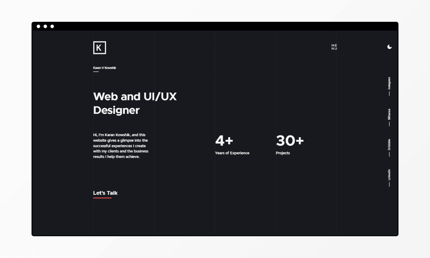 Portfolio · Karan Kowshik screenshot 1